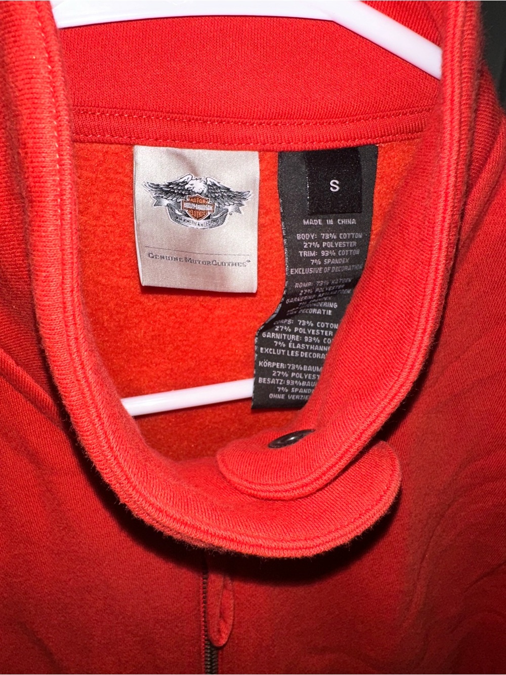 Harley-Davidson Women's Red Zip-Front Moto Jacket size Small - Picture 3 of 7